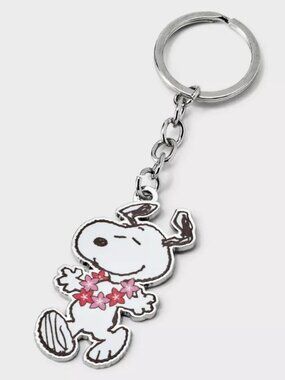 Snoopy Flowers Bag Charm Keychain NEW
